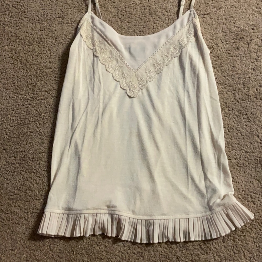 Tank top fringe at bottom